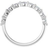 14K White 1/4 CTW Natural Diamond Anniversary Band