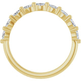 14K Yellow Gold 1/4 CTW Lab-Grown Diamond Anniversary Band