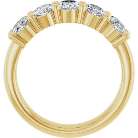 14K Yellow Gold 2 CTW Lab-Grown Diamond Anniversary Band