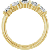 14K Yellow Gold 2 CTW Lab-Grown Diamond Anniversary Band