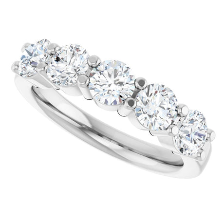 14K White Gold 1 5/8 CTW Lab-Grown Diamond Anniversary Band