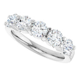 14K White Gold 1 5/8 CTW Lab-Grown Diamond Anniversary Band