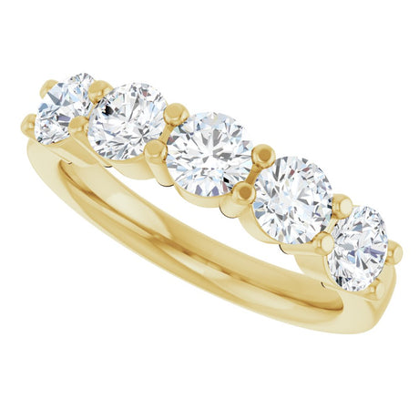 14K Yellow Gold 1 5/8 CTW Lab-Grown Diamond Anniversary Band