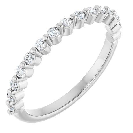 14K White Gold 1/5 CTW Lab-Grown Diamond Anniversary Band