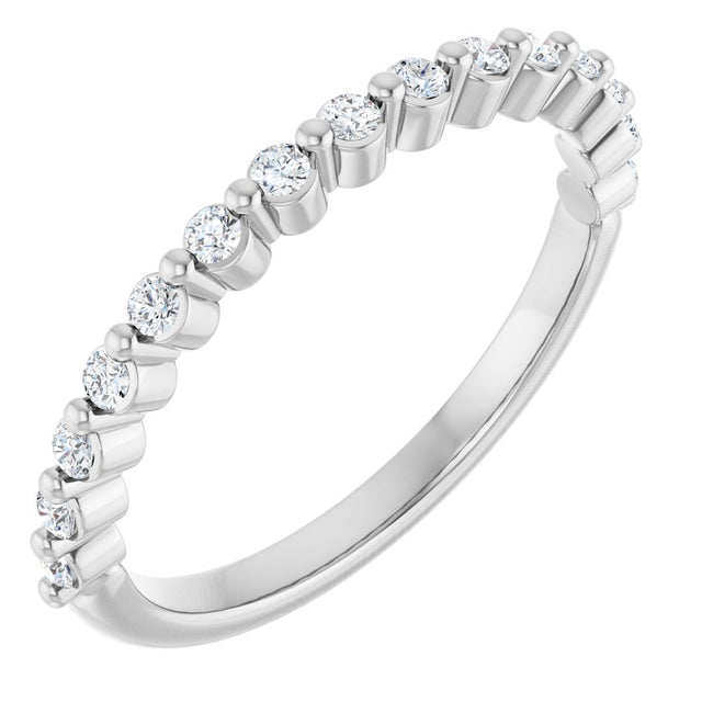 14K White Gold 1/5 CTW Lab-Grown Diamond Anniversary Band