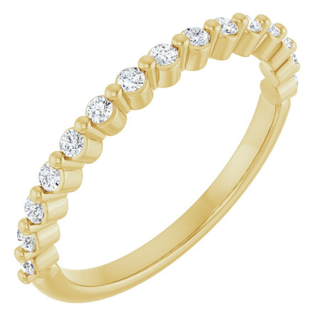 14K Yellow Gold 1/5 CTW Lab-Grown Diamond Anniversary Band