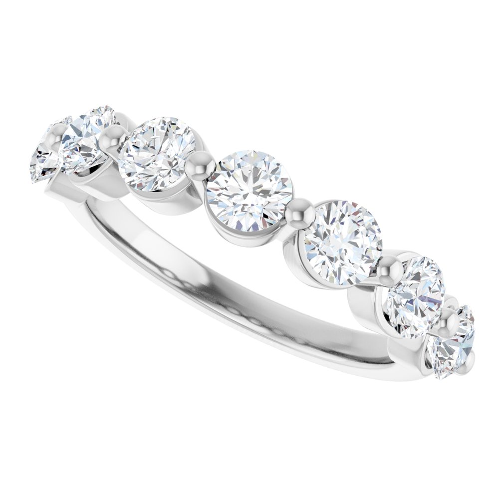 14K White Gold 1 1/2 CTW Lab-Grown Diamond Anniversary Band
