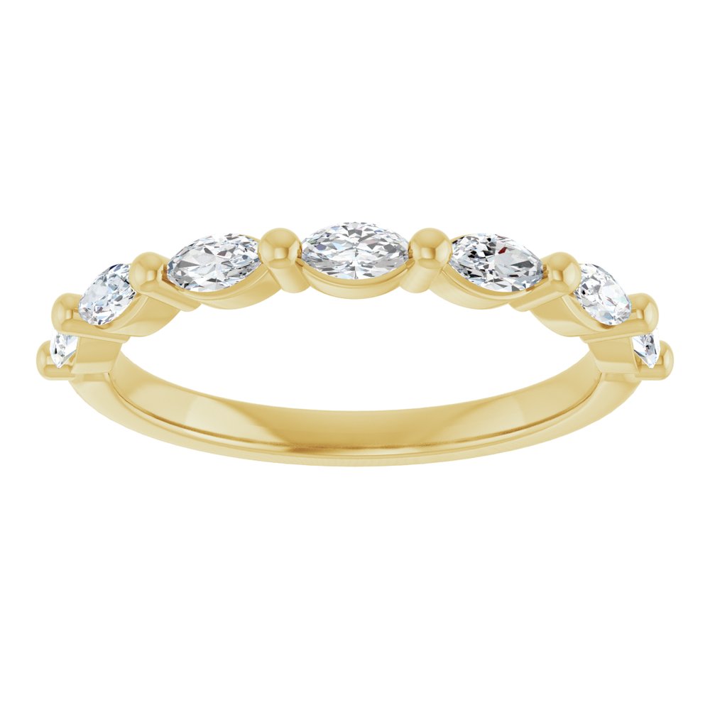 14K Yellow Gold 3/8 CTW Lab-Grown Diamond Anniversary Band