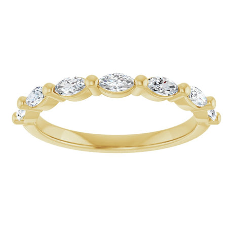 14K Yellow Gold 1/2 CTW Natural Diamond Anniversary Band
