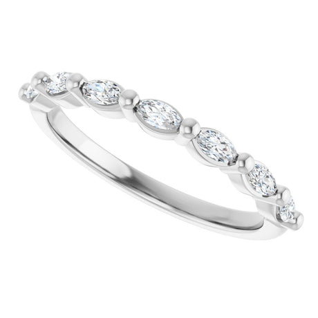 14K White Gold 1/3 CTW Natural Diamond Anniversary Band