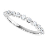 14K White 1/3 CTW Natural Diamond Anniversary Band