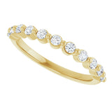 14K Yellow Gold 1/3 CTW Natural Diamond Anniversary Band