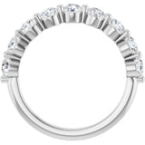 14K White Gold 9/10 CTW Natural Diamond Anniversary Band