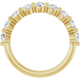 14K Yellow Gold 9/10 CTW Lab-Grown Diamond Anniversary Band