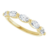 14K Yellow Gold 9/10 CTW Lab-Grown Diamond Anniversary Band