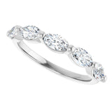 14K White Gold 9/10 CTW Lab-Grown Diamond Anniversary Band