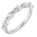 14K White Gold 5/8 CTW Lab-Grown Diamond Anniversary Band