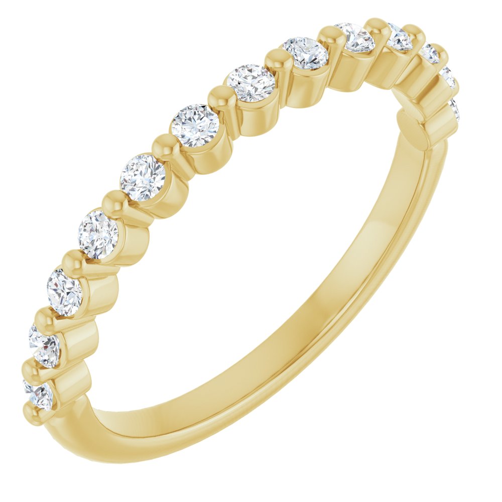 14K Yellow Gold 1/4 CTW Lab-Grown Diamond Anniversary Band