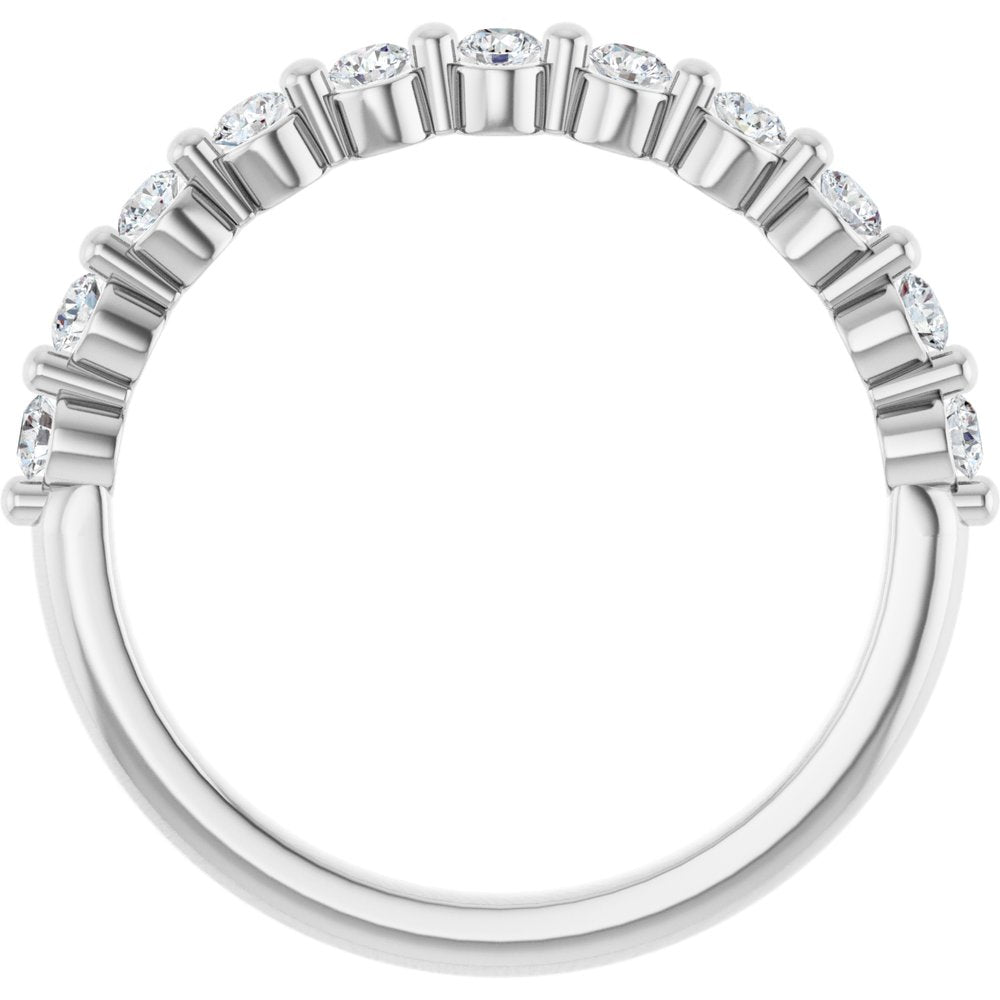 14K White 1/3 CTW Natural Diamond Anniversary Band