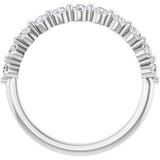 14K White 1/2 CTW Lab-Grown Diamond Anniversary Band