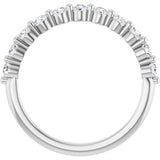 14K White 1/2 CTW Lab-Grown Diamond Anniversary Band