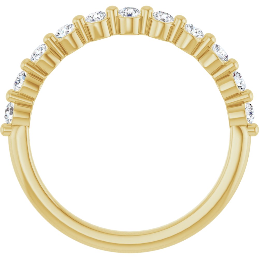 14K Yellow Gold 1/3 CTW Lab-Grown Diamond Anniversary Band