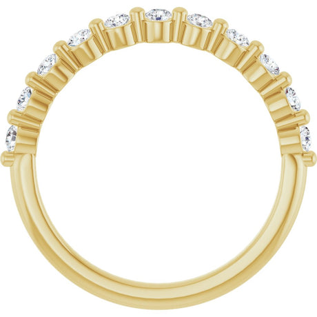 14K Yellow Gold 1/2 CTW Natural Diamond Anniversary Band