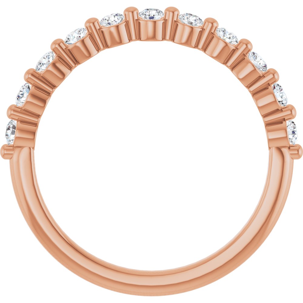 14K Rose Gold 1/3 CTW Lab-Grown Diamond Anniversary Band