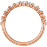 14K Rose Gold 1/3 CTW Lab-Grown Diamond Anniversary Band