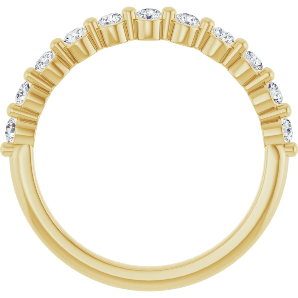 14K Yellow 1/3 CTW Lab-Grown Diamond Anniversary Band