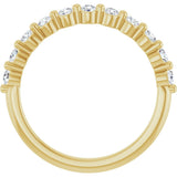 14K Yellow Gold 1/2 CTW Natural Diamond Anniversary Band