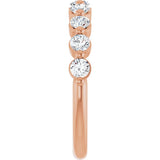 14K Rose Gold 5/8 CTW Lab-Grown Diamond Anniversary Band