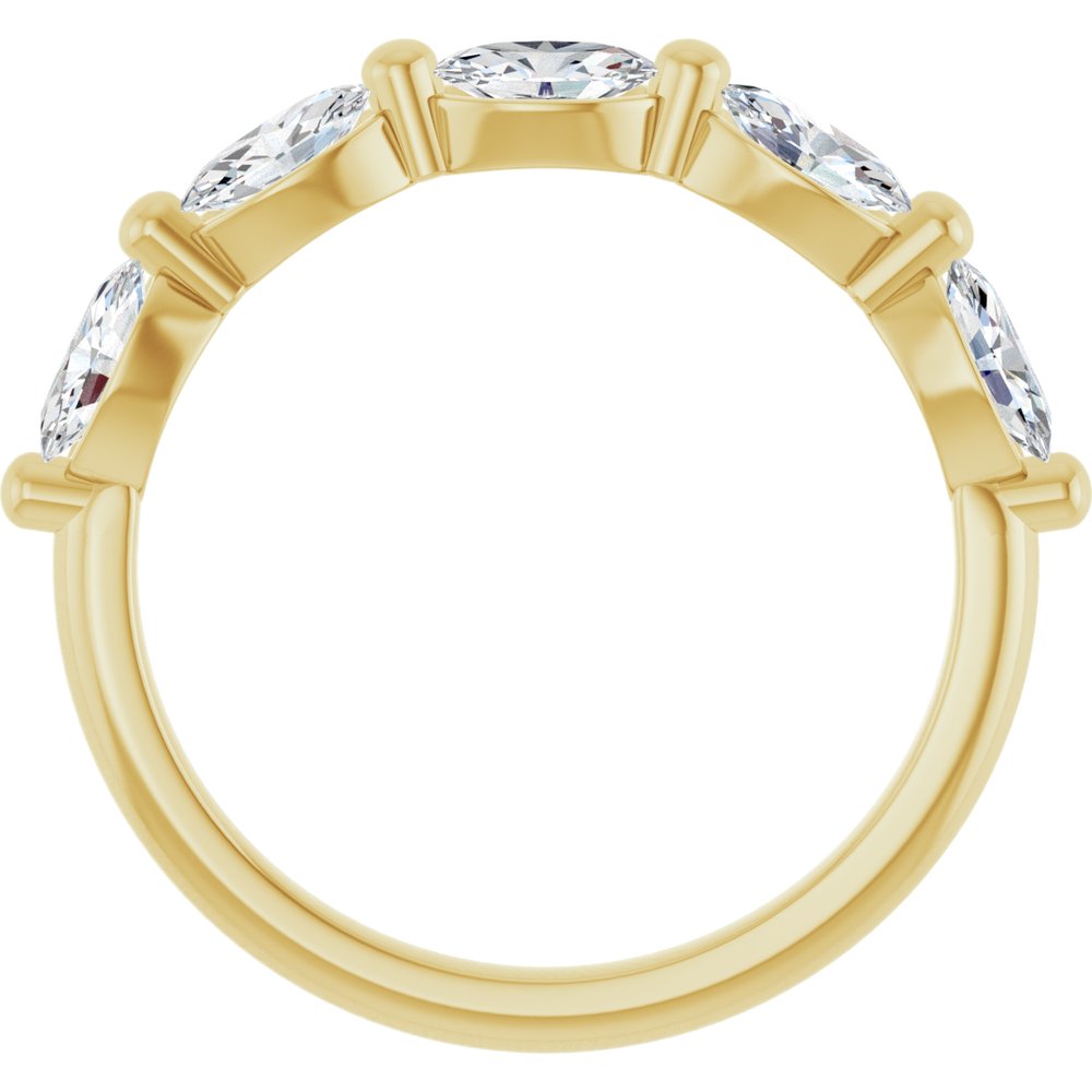 14K Yellow Gold 9/10 CTW Lab-Grown Diamond Anniversary Band