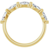 14K Yellow Gold 9/10 CTW Lab-Grown Diamond Anniversary Band