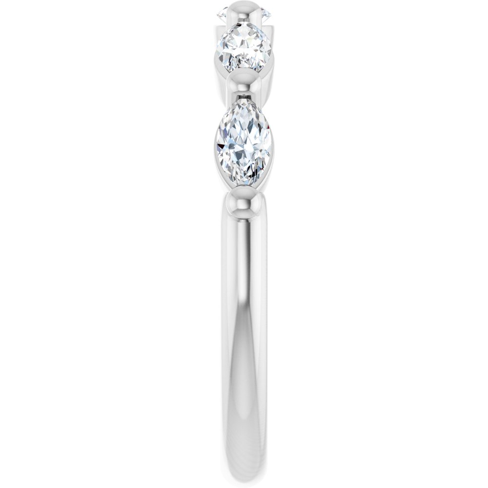 14K White Gold 5/8 CTW Lab-Grown Diamond Anniversary Band