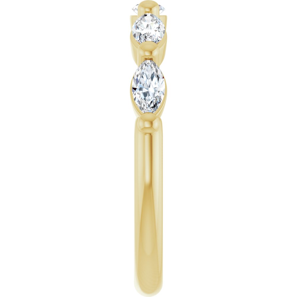 14K Yellow Gold 3/4 CTW Natural Diamond Anniversary Band