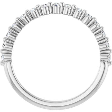 14K White Gold 1/5 CTW Lab-Grown Diamond Anniversary Band