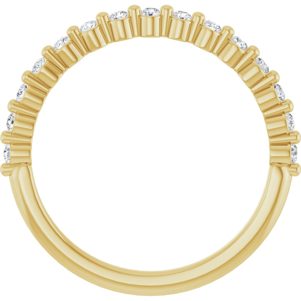 14K Yellow Gold 1/5 CTW Lab-Grown Diamond Anniversary Band