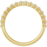 14K Yellow Gold 1/5 CTW Lab-Grown Diamond Anniversary Band