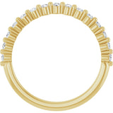 14K Yellow Gold 1/5 CTW Lab-Grown Diamond Anniversary Band