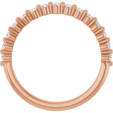 14K Rose Gold 1/5 CTW Lab-Grown Diamond Anniversary Band