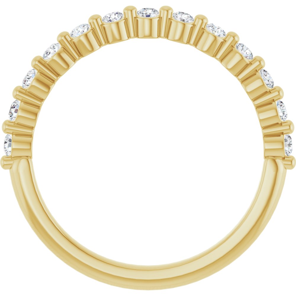 14K Yellow Gold 1/4 CTW Lab-Grown Diamond Anniversary Band