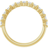 14K Yellow Gold 1/4 CTW Lab-Grown Diamond Anniversary Band