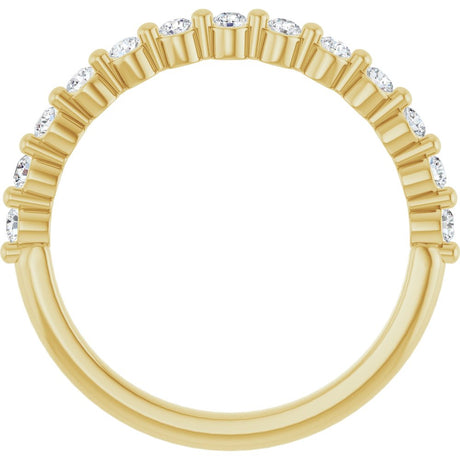 14K Yellow Gold 1/4 CTW Lab-Grown Diamond Anniversary Band