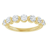 14K Yellow Gold 1 1/8 CTW Lab-Grown Diamond Anniversary Band