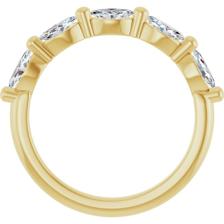 14K Yellow Gold 3/4 CTW Natural Diamond Anniversary Band