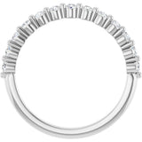 14K White Gold 1/5 CTW Natural Diamond Anniversary Band