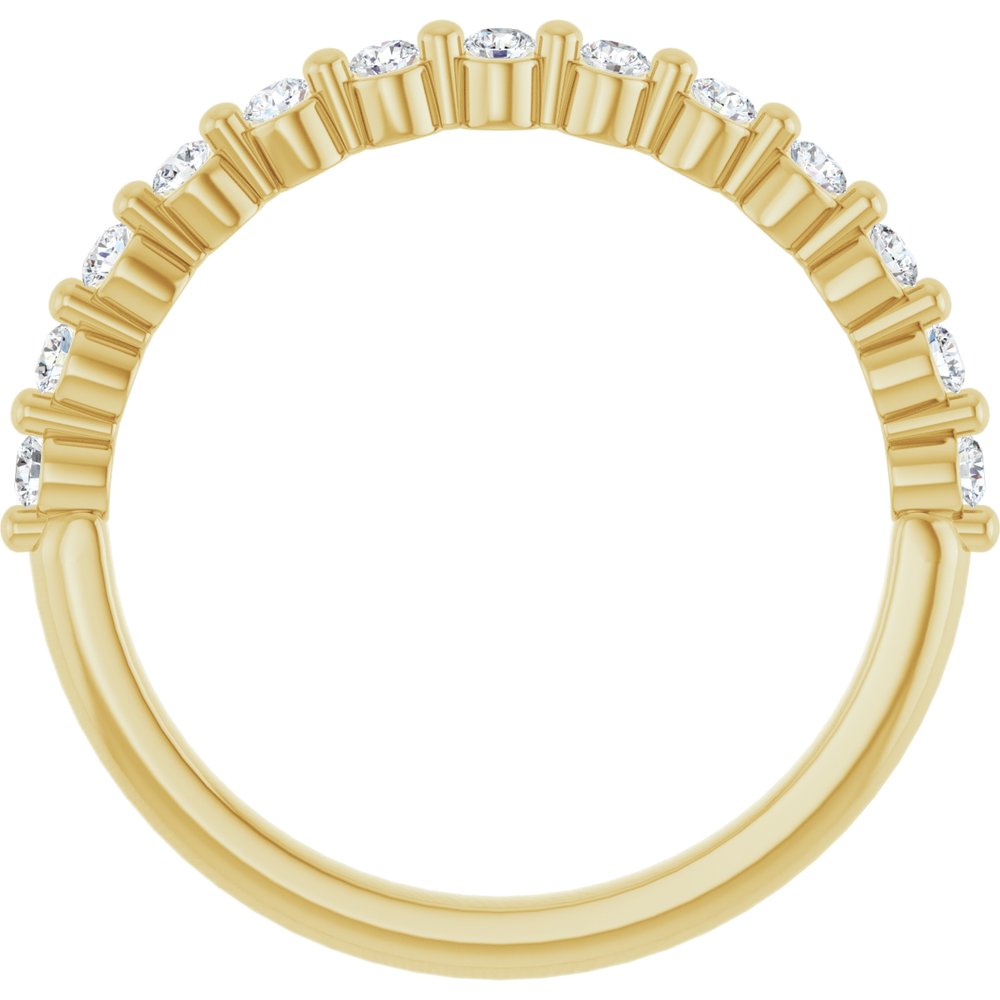 14K Yellow Gold 1/4 CTW Lab-Grown Diamond Anniversary Band
