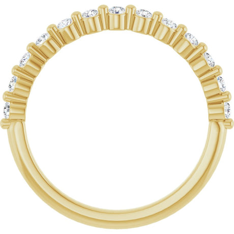 14K Yellow Gold 1/4 CTW Lab-Grown Diamond Anniversary Band