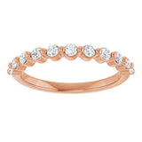 14K Rose Gold 1/3 CTW Lab-Grown Diamond Anniversary Band
